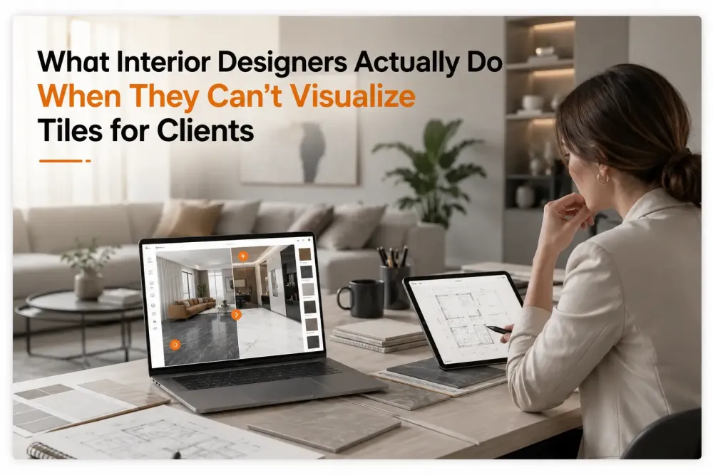Ce que font réellement les architectes d'intérieur lorsqu'ils ne peuvent pas visualiser les carreaux pour les clients