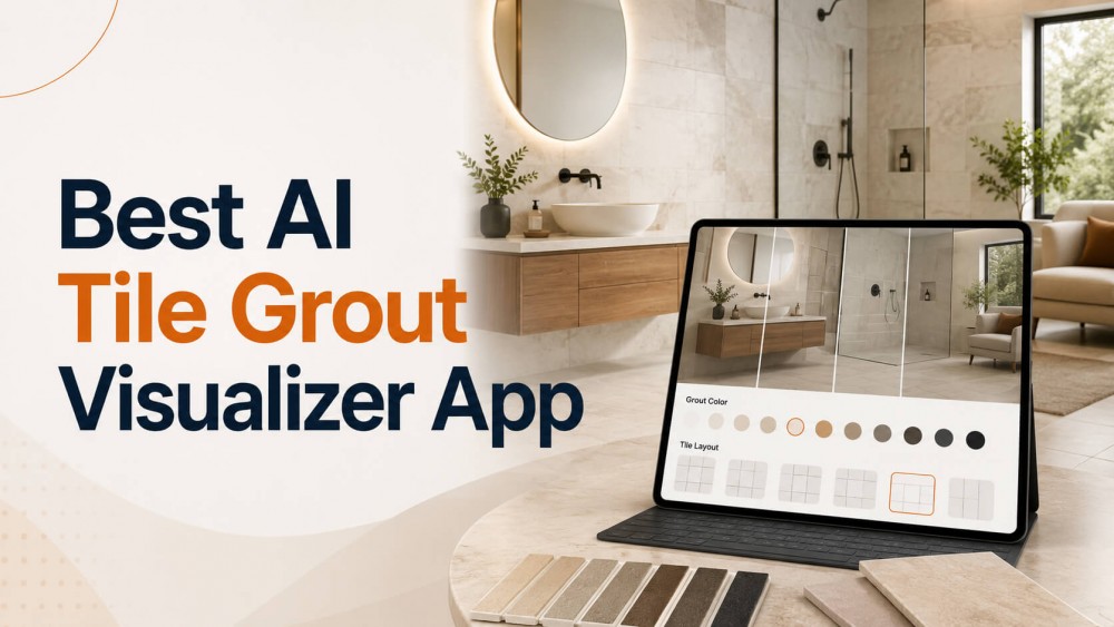 Meilleure application de visualisation de coulis de carrelage Ai