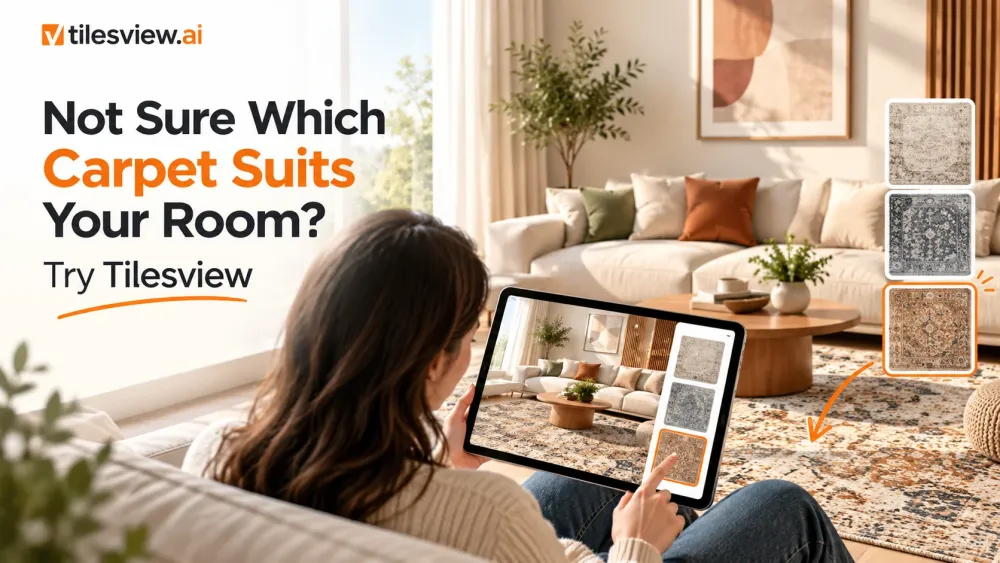 Vous ne savez pas quel tapis convient à votre pièce ? Essayez Tilesview